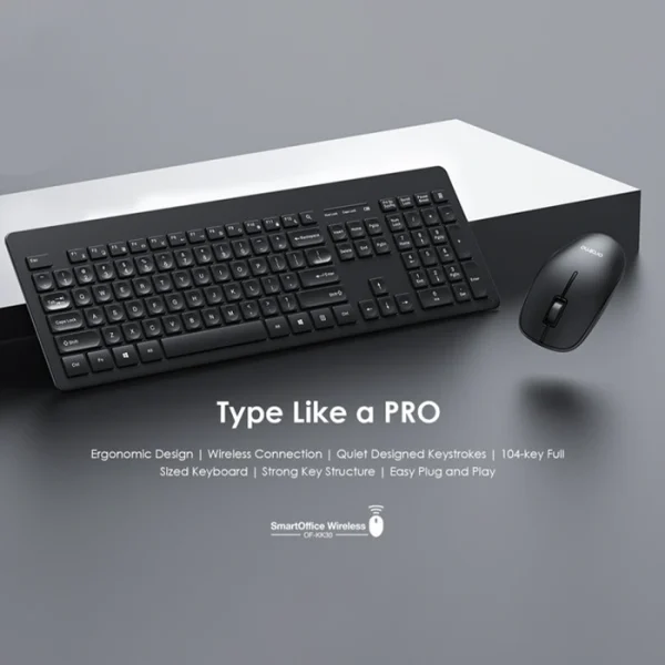 Oraimo Smart Office - Pack De Clavier Et Souris Sans Fil