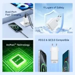 Oraimo Type-C To Iphone PowerCube 201 EU Type Plug 20W – Image 3