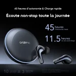Oraimo SpaceBuds 2 Écouteurs Bluetooth True Wireless AI Smart – Image 2